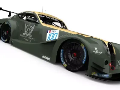 Morgan Aero SuperSports GT3 Low-poly 3D model