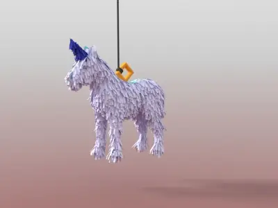 Pinata Unicorn 3D model