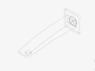 Wall Spout - Luxury - Rapid - Basin Low-poly 3D model