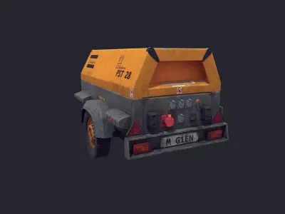 Mobile Generator Low-poly 3D model