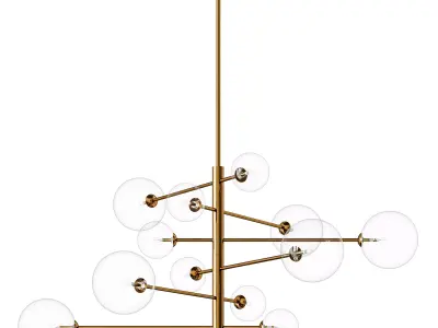 Chandelier Argento L 3D model