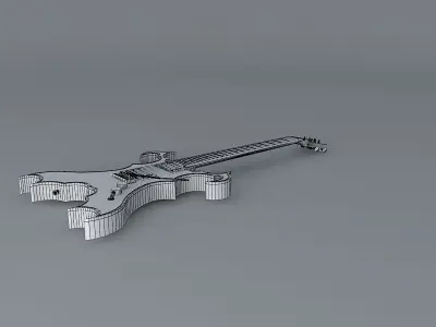 The black widow guitar Free 3D model