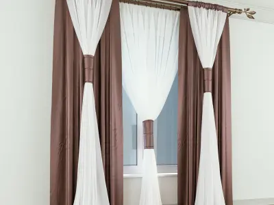 Classic Curtain 2 3D model