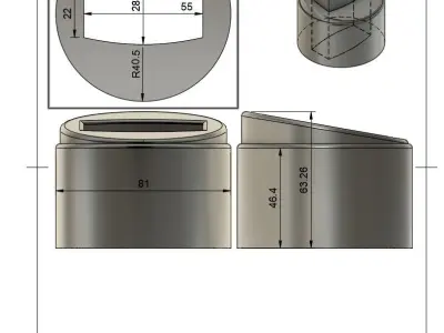 E-Cigarette Vaporesso Car Support Stand 3D print model