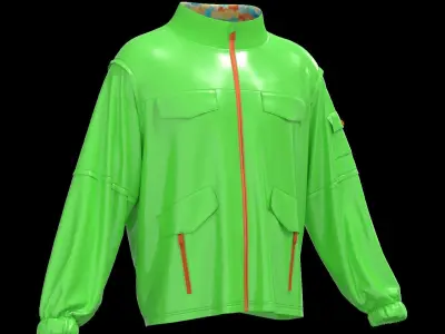 Male raincoat Free 3D model