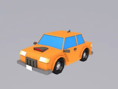Low poly Sport Car Low-poly 3D model