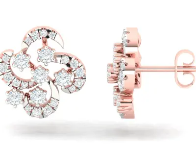 Pendant Earrings combo - 0055 3D print model