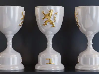 F1 Trophy - Dutch GP Trophy Low-poly 3D model