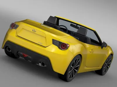 Scion FR S Cabrio 2015 3D model