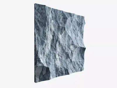 292-RockPanel piece of rock 3D model
