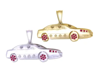Luxury Car Pendant 3D Printable Jewelry Model 3D print model