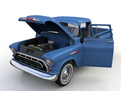 Chevy 3100 Steepside Pickup 1957 3D model