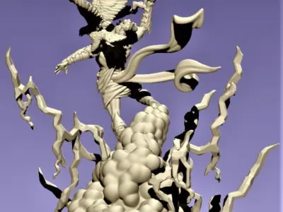 Zeus sculpt 3D print model