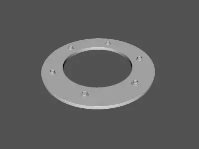 Defletor de Escapamento  Low-poly 3D model