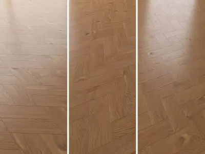 Parquet Oak Nut WWL set 5 3D model