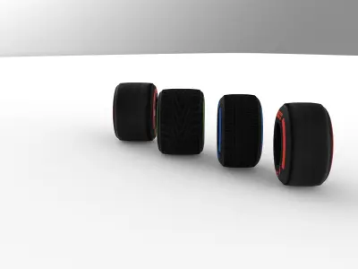F1 2019 Pirelli Tyres 3D model Low-poly 3D model
