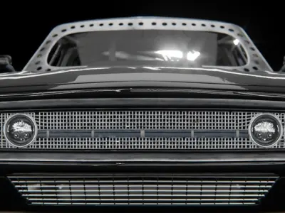 DODGE ICE CHARGER  Low-poly 3D model