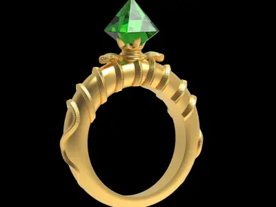 Rings ornate ring Free 3D print model