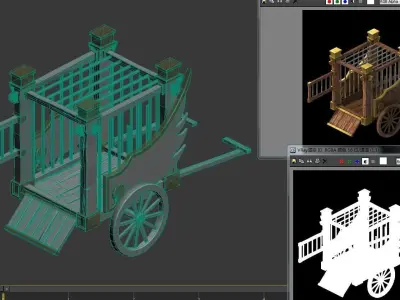 Game Barracks - Prisoners 032 3D model