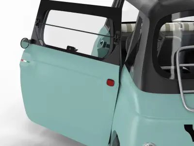 Fiat Topolino 2024 HQ interior  3D model