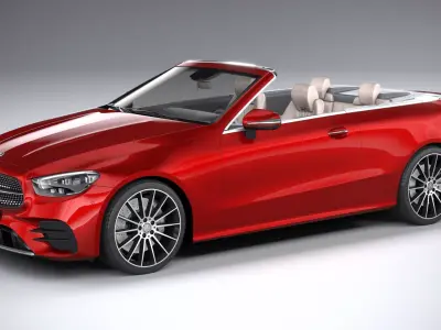 Mercedes E-Class Cabriolet AMG Line 2021 3D model