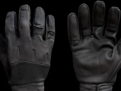 Tactical Gloves 048 Low-poly 3D model