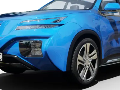 Generic SUV v24 Low-poly 3D model