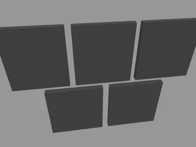 Halloween Pictures Frames 04 Low-poly 3D model