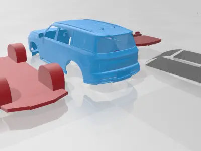 Infiniti QX80 2025 - Separate Parts STL Model 3D print model