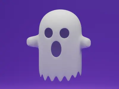 Cartoon Ghost 3D model