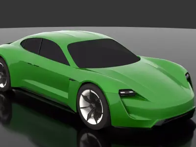 Porsche Mission E -Taycan 2019 3D model
