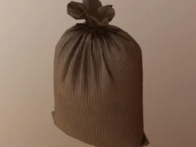 Military Sandbag Low-poly 3D model