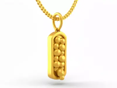 Cute pendant charms - one inch pendant 3D print model