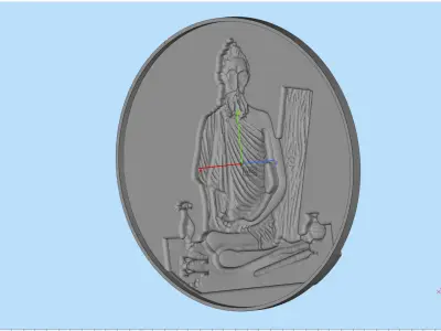Lokenath Baba CNC 3D model print 3D print model