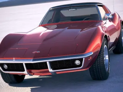 Chevrolet Corvette C3 coupe CG 1969 3D model