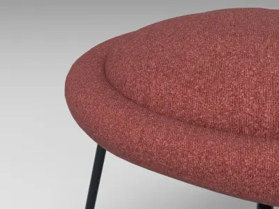 Hat Stool Low-poly 3D model