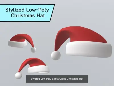 Stylized Low-Poly Christmas Collection