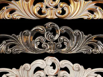 Classic carved 001 3D model