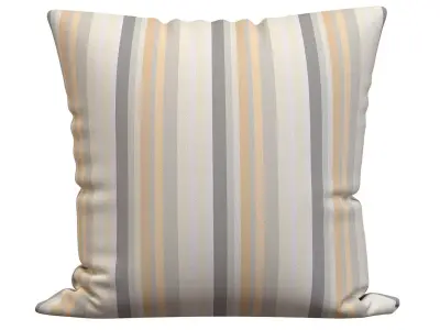 STRIPED LINEN THROW PILLOW COVER 3D model