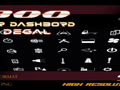 300 car dashbord decal Texture
