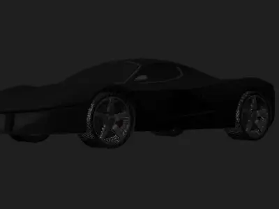 sports car Low-poly 3D model buy