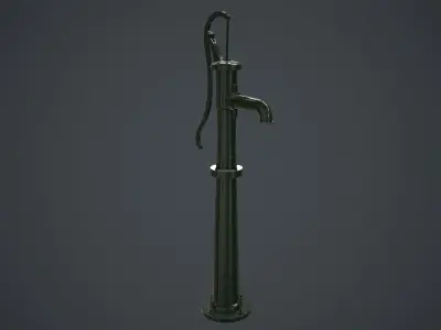 Hand Pump 1A Low-poly 3D model