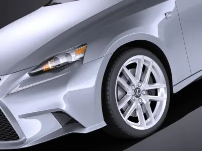 Lexus IS 2016 VRAY 3D model
