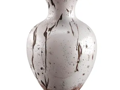 Vase decor Low-poly 3D model 21