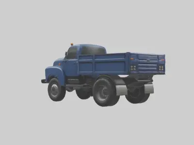 Realistic Truck Model Low-poly 3D model