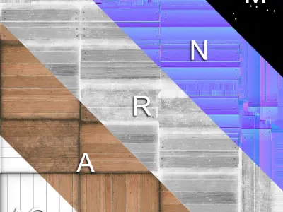 wooden box PBR Game-Ready Low-poly 3D model