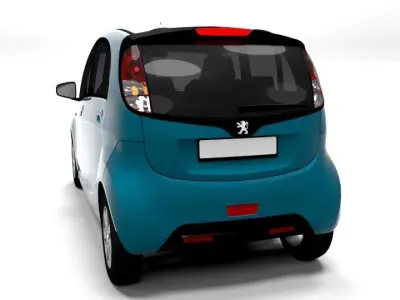 PEUGEOT ION LOWPOLY Low-poly 3D model