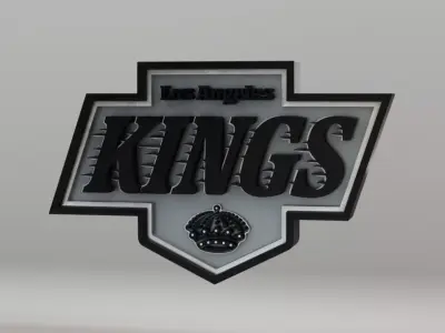 NHL Los Angeles Kings Team Logo 3D model