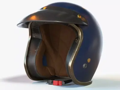 Old Helmet Low-poly 3D model