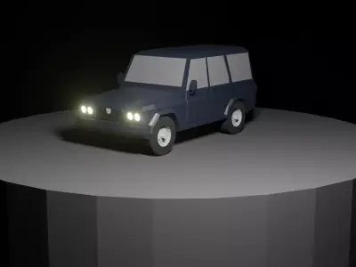 Low poly autovehicles truck Free 3D model